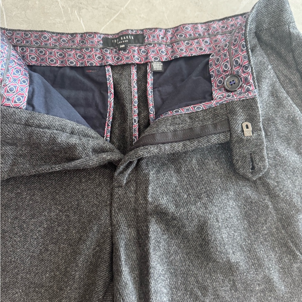 Ted Baker London Charcoal Men's Dress Pants